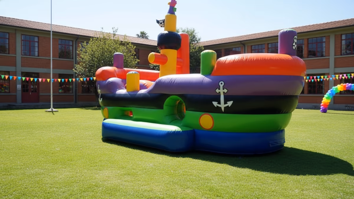 Renta Barco Pirata inflable fiesta grande CDMX