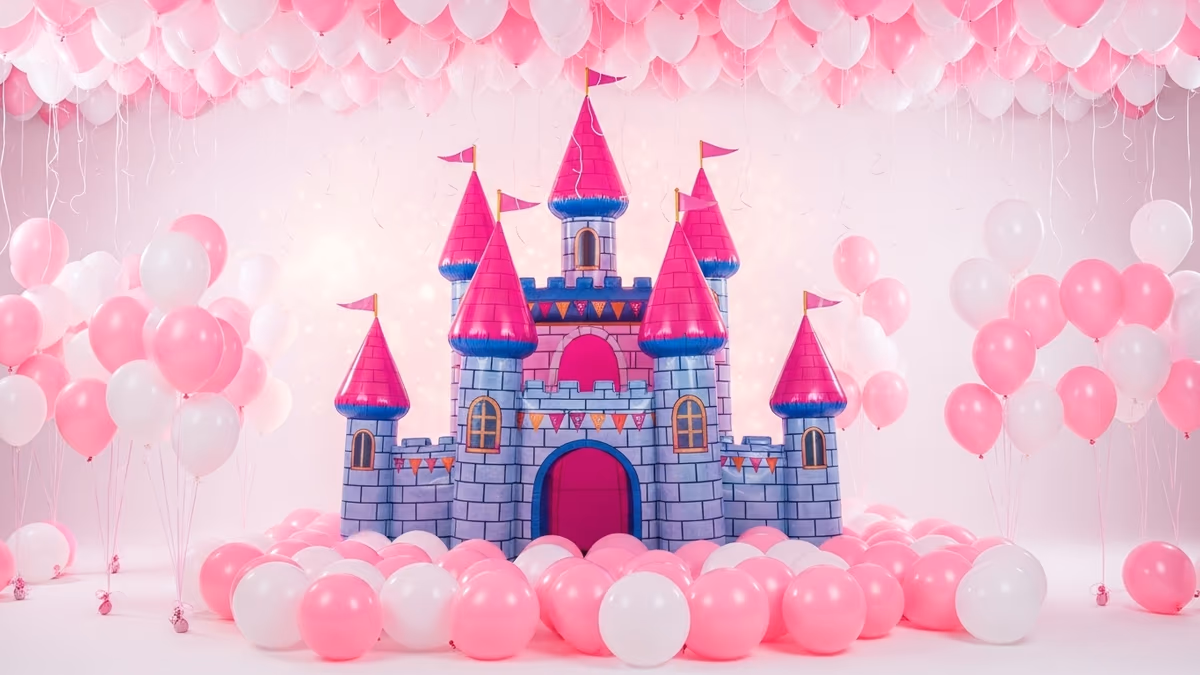 Castillo de Princesas inflable renta a domicilio CDMX