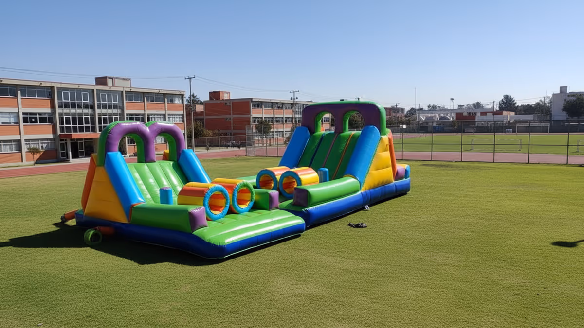 Circuito Extremo inflable para eventos corporativos y kermeses CDMX