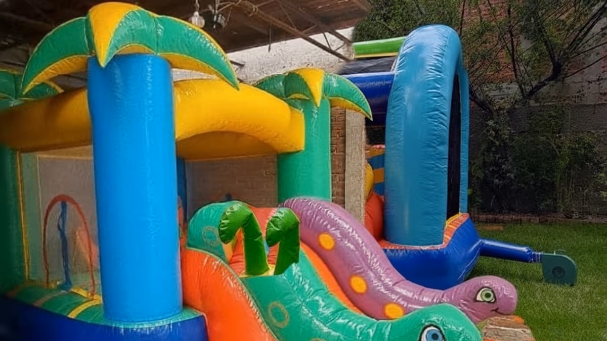 Inflable gusanitos para eventos infantiles y kermeses