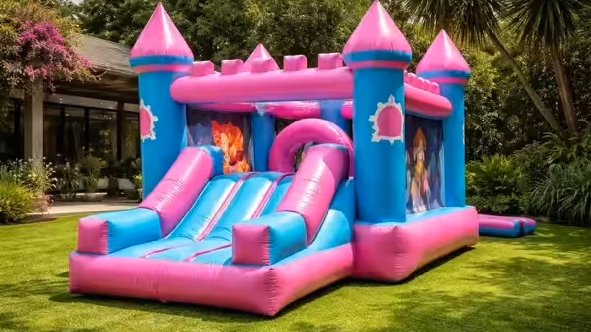 Renta Mini Castillo inflable primer cumpleaños bebé